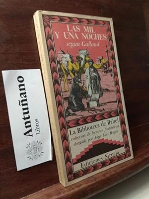 Imagen del vendedor de Las mil y una noches segn Galland a la venta por Libros Antuano