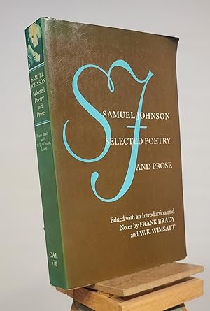 Imagen del vendedor de Samuel Johnson: Selected Poetry and Prose a la venta por Henniker Book Farm and Gifts