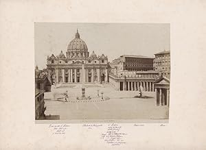 Rom Petersdom und Petersplatz. S. Pietro veduto dall alto Roma.