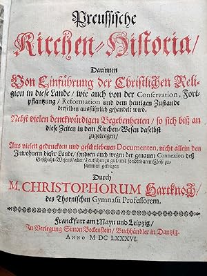 Bild des Verkufers fr Preussische Kirchen-Historia. zum Verkauf von Antiquariat H. Carlsen