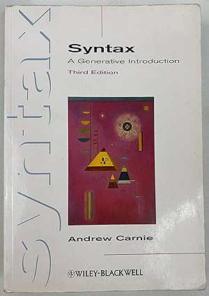 Imagen del vendedor de Syntax: A Generative Introduction a la venta por Gordon Kauffman, Bookseller, LLC