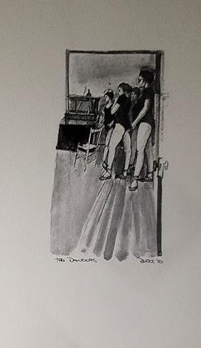 Portfolio of Drawings: Backstage Midsummer Night's Dream, Phoenix Children's Theatre 1970