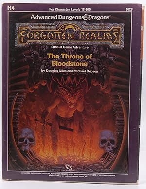 Bild des Verkufers fr AD&D H4 The Throne of Bloodstone VG w/Map Forgotten Realms zum Verkauf von Chris Korczak, Bookseller, IOBA