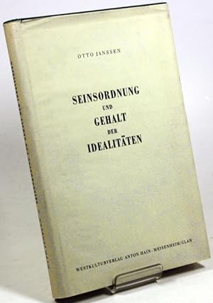 Seller image for Seinsordnung und Gehalt der Idealitten. Ein Beitrag zur Frage des ideellen Seins. for sale by Antiquariat Gallus / Dr. P. Adelsberger