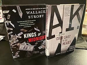 Imagen del vendedor de Kings of Midnight / ("Crissa Stone" Mystery Series #2), First Edition, 1st Print, **BUNDLE & SAVE** with the additional purchase of "Cold Shot To The Heart" by Wallace Strobe, #1 in the "Carissa Stone" Mystery Series, former library book, First Edition, 1st Print a la venta por Park & Read Books