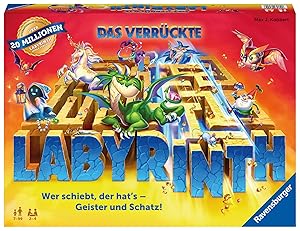 Ravensburger 26955 Das verrückte Labyrinth - Spieleklassiker für 2 - 4 Personen ab 7 Jahren
