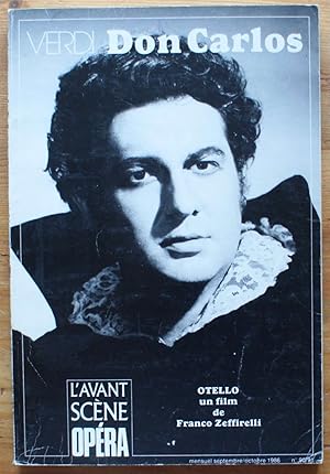 L'Avant-Scène Opéra - Numéro 90/91 de septembre-octobre 1986 - Don Carlos de Verdi