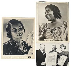 Image du vendeur pour Marian Anderson Photo Archive: "The first African American singer to perform at the Metropolitan Opera" mis en vente par Max Rambod Inc