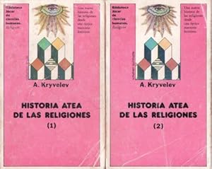 Imagen del vendedor de Historia atea de las religiones. Tomos 1-2. Traduccin de Jarmila Reznickova. a la venta por Librera y Editorial Renacimiento, S.A.