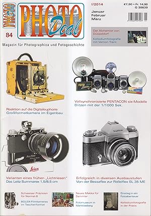 Bild des Verkufers fr Photo Deal 84, I / 2014 Magazin fr Photographica und Fotogeschichte zum Verkauf von Leipziger Antiquariat
