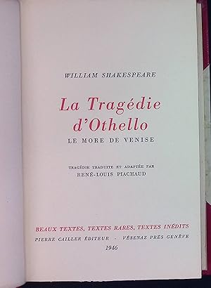 La Tragédie d'Othello: Le More de Venise