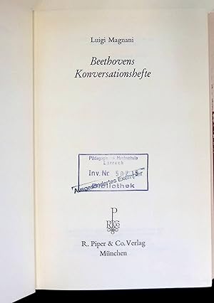 Seller image for Beethovens Konversationshefte. for sale by books4less (Versandantiquariat Petra Gros GmbH & Co. KG)