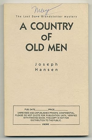 Seller image for A Country of Old Men for sale by Between the Covers-Rare Books, Inc. ABAA