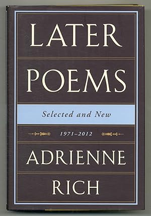 Seller image for Later Poems: Selected and New 1971-2012 for sale by Between the Covers-Rare Books, Inc. ABAA