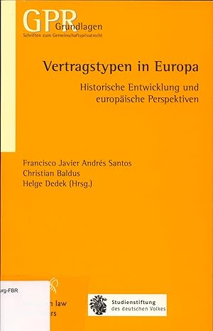 Seller image for Vertragstypen in Europa for sale by avelibro OHG