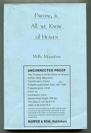 Seller image for Parting is All We Know of Heaven for sale by Between the Covers-Rare Books, Inc. ABAA