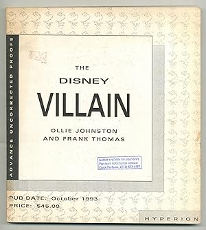 Bild des Verkufers fr The Disney Villain zum Verkauf von Between the Covers-Rare Books, Inc. ABAA