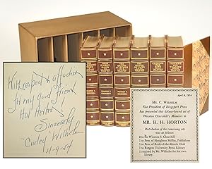 Seller image for The Second World War, a full set of six U.S. first editions, one of seven sets finely bound and slipcased for presentation by the printer, Kingsport Press for sale by Churchill Book Collector ABAA/ILAB/IOBA