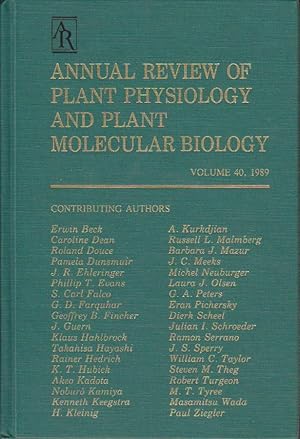 Bild des Verkufers fr Annual Review of Plant Physiology and Plant Molecular Biology: 1989 - Volume 40. (Annual Review of Plant Biology, Band 40) zum Verkauf von Bcher bei den 7 Bergen