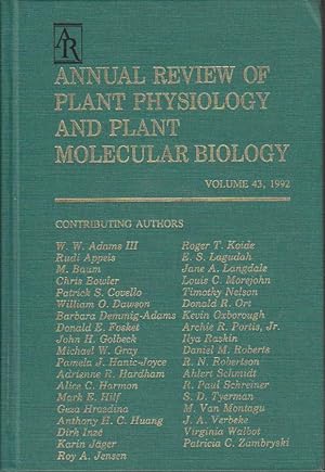 Bild des Verkufers fr Annual Review of Plant Physiology and Plant Molecular Biology: 1992 - Volume 43. (Annual Review of Plant Biology, Band 43) zum Verkauf von Bcher bei den 7 Bergen