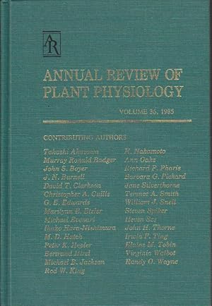 Bild des Verkufers fr Annual Review of Plant Physiology and Plant Molecular Biology: 1985 - Volume 36. (Annual Review of Plant Biology, Band 36) zum Verkauf von Bcher bei den 7 Bergen