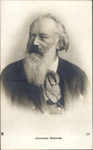 Ansichtskarte / Postkarte Komponist Johannes Brahms, Portrait