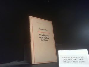 Grundlegung zur Metaphysik der Sitten: Hrsg. u. eingef. v. Theodor Valentiner (Reclams Universal-...