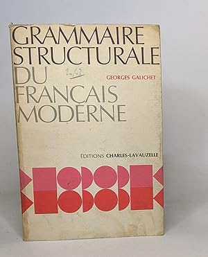 Imagen del vendedor de Grammaire structurale du franais moderne a la venta por crealivres