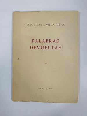 Seller image for Palabras devueltas. for sale by TraperaDeKlaus
