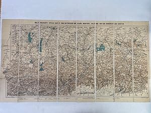 Bild des Verkufers fr Waltenberger`s Special-Karte vom Bayerischen Hochland, Nordtirol, Salzburg und den angrenzenden Gebieten. Entwurf und Zeichnung v. Anton Waltenberger. Mastab 1:300.000. zum Verkauf von Antiquariat Bler