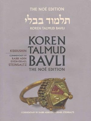 Bild des Verkufers fr Koren Talmud Bavli The No Edition : Kiddushin, Large, Color Edition zum Verkauf von GreatBookPricesUK