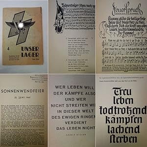 Bild des Verkufers fr Unser Lager. Richtbltter fr die Dienstgestaltung in den Lagern der KlV Heft 4 Juni 1941 zum Verkauf von Galerie fr gegenstndliche Kunst