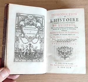 Seller image for Introduction  l'histoire gnrale et politique de l'Univers, ou l'on voit l'origine, les Rvolutions, l'tat prsent & les intrts des Souverains. Tome Huitime: De l'Amrique for sale by Le Beau Livre