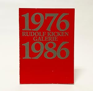 Image du vendeur pour Rudolf Kicken Galerie 1976-1986 (Katalog 14) mis en vente par Exquisite Corpse Booksellers