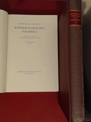 Bild des Verkufers fr Hypnerotomachia Poliphili (vollstndig in 2 Bnden). Edizione critica e commento a cura di Giovanni Pozzi e Lucia A. Ciapponi. Volumes 1-2 from the series "Itinera Erudita" (Volume 1: Testo; Volume 2: Commento). zum Verkauf von Wissenschaftliches Antiquariat Zorn