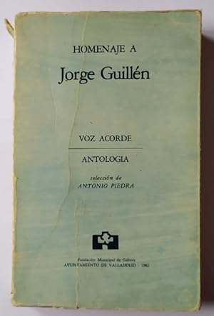 Bild des Verkufers fr Voz acorde. Antologa. Homenaje a Jorge Guilln zum Verkauf von La Leona LibreRa