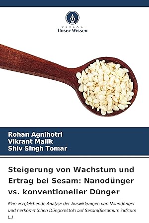 Imagen del vendedor de Steigerung von Wachstum und Ertrag bei Sesam: Nanodnger vs. konventioneller Dnger a la venta por moluna