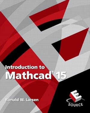 Bild des Verkufers fr Introduction to Mathcad 15 zum Verkauf von WeBuyBooks