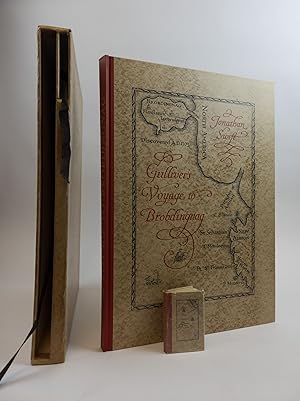 Seller image for GULLIVER'S TRAVELS: A VOYAGE TO LILLIPUT AND A VOYAGE TO BROBDINGBAG [Two Volumes] [Signed] for sale by Second Story Books, ABAA