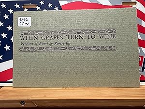 When Grapes Turn to Wine: Versions of Rumi