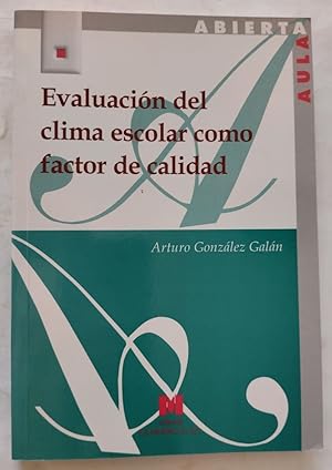 Imagen del vendedor de Evaluacin del clima escolar como factor de calidad a la venta por Librera Ofisierra