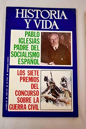 Bild des Verkufers fr Historia y Vida, n 83 FEBRERO 1975:: La vieja amistad ruso-americana; Historia de la corbata; Valencia siglo XV, foco de cultura europea; Vida cotidiana en la Antigedad. Situacin de la mujer en las culturas antiguas; Del rugby al foot-ball association; Ingleses y mineros introducen el ftbol en Espaa; Los horrores del foot-ball; El Recreativo de Huelva, decano del ftbol espaol; 75 aos de F. C. Barcelona; Pablo Iglesias, padre del socialismo espaol; Juan Ignacio Luca de Tena: el testimonio y la convocatoria,; Isabel II en la intimidad, a travs de la correspondencia vaticana de la poca; Ned Kelly, el Robn de los Bosques australiano zum Verkauf von Alcan Libros