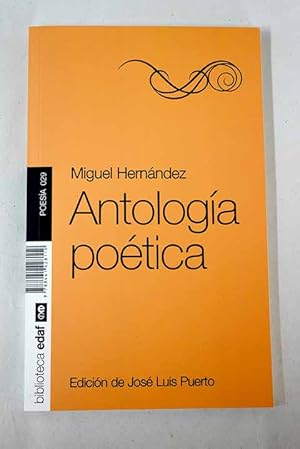 Imagen del vendedor de Antologa potica a la venta por Alcan Libros