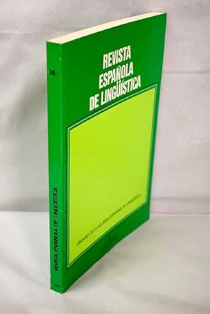 Immagine del venditore per Revista espaola de lingstica, Ao 1998, vol. 28, n 1:: De nuestro concepto de la gramtica al de la gramtica de las lenguas semticas; Lo lineal, lo blanco o negro y lo difuso: (Acerca del mtodo de la lingstica del Siglo XX); Acerca de la adquisicin gradual de la concordancia, el tiempo y el modo verbal en euskera; Peculiarit sintattice della prosa scientifica: il caso di Galilei; La gramtica categorial como gramtica universal; Algunas reflexiones sobre la categora del nmero; Anlisis de textos mediante la ayuda del ordenador venduto da Alcan Libros