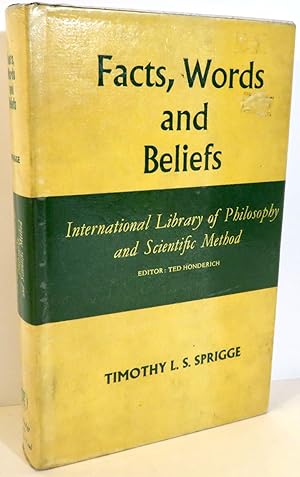 Seller image for Facts, Words and Beliefs International Library of Philosophy and Scientific Method for sale by Evolving Lens Bookseller