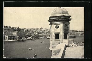 Ansichtskarte Malta, View of Grand Harbour-showing Valetta-Taken from Senglea Point