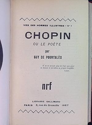 Bild des Verkufers fr Chopin ou le Pote Vies des Hommes Illustres, 7 zum Verkauf von books4less (Versandantiquariat Petra Gros GmbH & Co. KG)