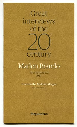 Bild des Verkufers fr [Cover Title]: Great Interviews of the 20th Century: Marlon Brando zum Verkauf von Between the Covers-Rare Books, Inc. ABAA