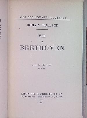 Image du vendeur pour Vie de Beethoven mis en vente par books4less (Versandantiquariat Petra Gros GmbH & Co. KG)