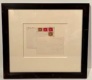 Printed "Prime Minister's House/New Delhi" card SIGNED by Indira Ghandi